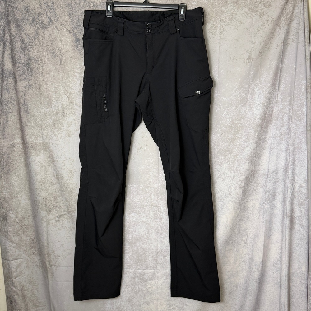 Truewerk T2 Werkpants Mens 36x36 Black Stretch Softshell Work Pants Cargo